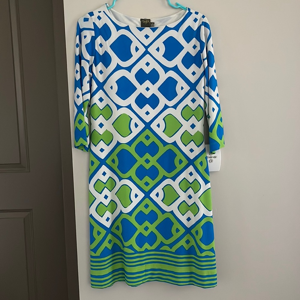 Nordstrom Just Taylor business professional quarter-length sleeve dress